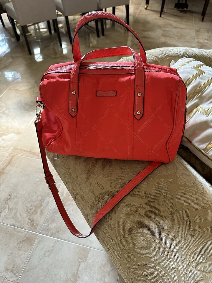 Vera Bradley Tangerine Preppy Poly Marlo 挎包/斜挎包手提包带肩带 — 第 1/4 张图片