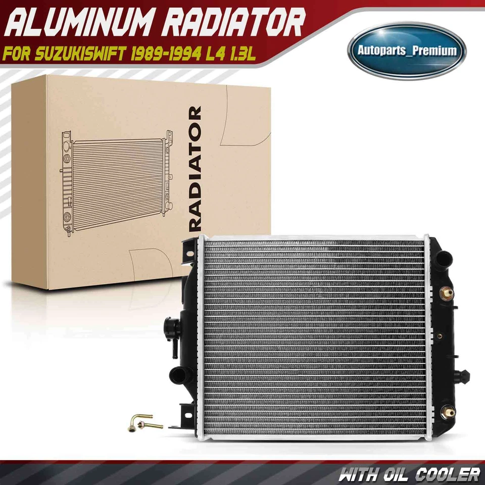 Radiador de transmisión automática con enfriador de aceite para Suzuki Swift 1989-1994 L4 1,3 L Foto 1 de 4