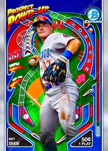 Matt Shaw RARE ROOKIE REFRACTOR INVESTMENT CARD SSP BOWMAN CHROME MINT - Picture 1 of 2