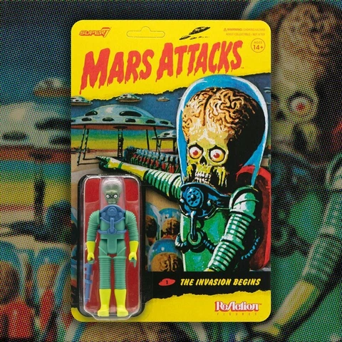 Alien Mars Attacks 1 Super 7 Reaction action Figure Cover