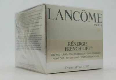 Lancome Renergie French Lift Night DUO-Crema Reafirmante + Disco de Masaje 1.7 OZ Foto 1 de 2