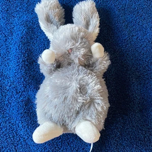 Bunnies by the bay little gray sitting bunny Soft plush stuffed animal 5" Lovey - Picture 1 of 6