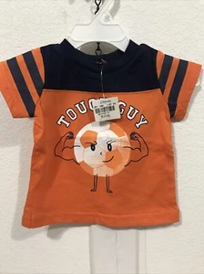 OKIE DOKIE MUSCLE TEE SHIRT ORANGE BOYS SIZE NB (11-TW-370) - Picture 1 of 5