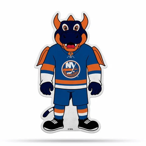 New York Islanders 18"x18" Mascot Felt Pennant [NEW] NHL Sign Banner Wall Cave Cover