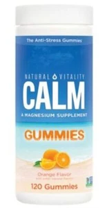 Natural Calm Magnesium Gummies - Orange (120 Gummies) - Picture 1 of 5