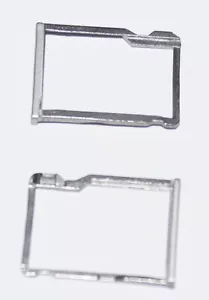 Htc One M8 Micro SD Mappe Supporto Slitta Memory Card Scheda Tray Argento - Foto 1 di 1