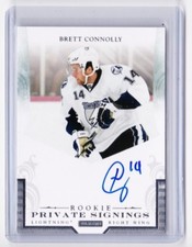 2011 2011-12 Panini Private Signings #RBC Brett Connolly Rookie Auto Lightning