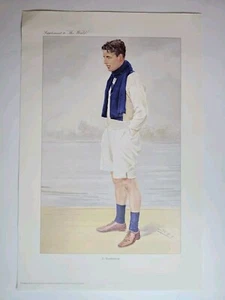 Vanity Fair Spy Supplement Rowing Reprint D. Duncan Mackinnon 1910 Olympics 1908 - Picture 1 of 2