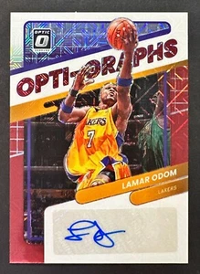 2021-22 Optic Lamar Odom Opti-Graphs Red Mojo Prizm Auto Autograph SP Lakers - Picture 1 of 3