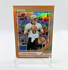Archie Manning /8 - 2024 Donruss Jersey Number #195 - SP - BLEMISH ON EDGE - Picture 1 of 3
