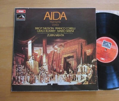 ASD 2543 Verdi Aida Highlights Nilsson Corelli Mehta EXCELLENT Stereo EMI - Image 1 of 4