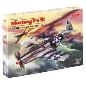 Modelo de avión de plástico ICM 48154 1:48 Mustang P-51K Segunda Guerra Mundial USAF combate - Imagen 1 de 9