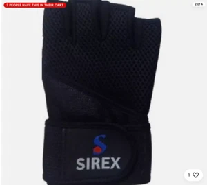 weight lifting gloves/wrist straps - Bild 1 von 4
