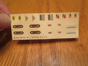 Hot Wheels Redline Original Aufkleber Snake Mongoose Drag Set Teil 6409-0280 US 1969 - Bild 1 von 8