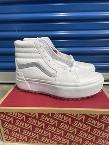 Vans SK8 HI Stacked POP White Metallic Sneaker Platform Womens New VN0A4BTWA5T - Picture 1 of 4