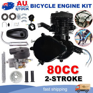 80cc Bicycle Engine Kit 2 Stroke Motor Fit for 26"28" Mountain and Road Bikes