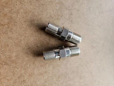 2 PPC Belden F81 BARREL RG6 FEMALE SPLICE COAX CABLE Connector 3GHz - Image 1 of 2