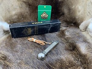Puma  Fishing Knife And Leather Cord - Mint In Factory Puma Box +++++