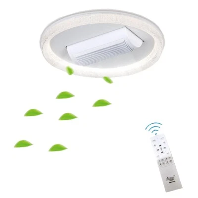 PLAFONIERA LED CON VENTILATORE 30W 500MM SENZA PALE LUCE CALDA FREDDA ET-31527 - Immagine 1 di 2