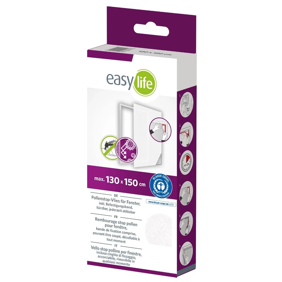 Pollenschutzvlies Pollenschutz Pollenstop Allergiker Fenster Vlies 150 x 130 cm - Bild 1 von 2