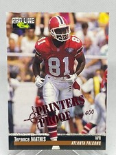 Terance Mathis 1995 Classic Pro Line Printer's Proof #223 /400 Insert