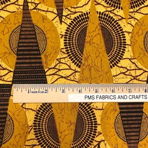 David's African Ethnic Elements 2 100% COTTON FABRIC by the yard African Tribal - Picture 1 of 8