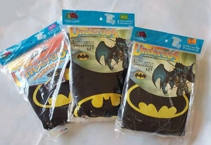 New Sizes 4 6 8 Large Boys Underoos Batman T-shirt Underwear Set Logo Underpants - Picture 1 of 15