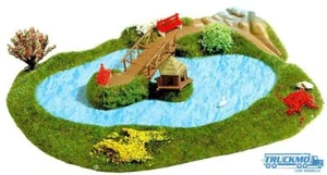 Busch Parksee con ponte H0 1:87 3110 - Foto 1 di 1