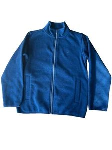 Nautica Boys' Full-Zip Fleece Sport Navy Jacket Size M 10/12 - Picture 1 of 7
