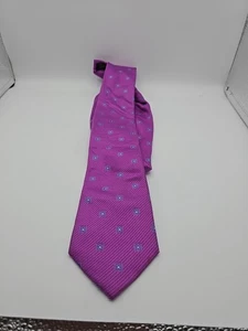 Donald J Trump Signature Collection Krawatte 100 % Seide lila geometrisch - Bild 1 von 4