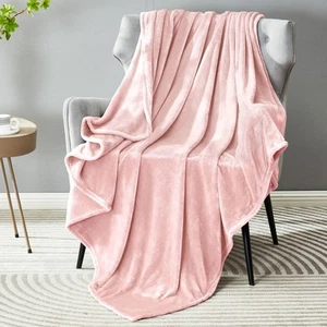 Soft Plush Fuzzy Fleece Throw Blanket for Couch Sofa Chair 50" x 60" Decorati... - Picture 1 of 9