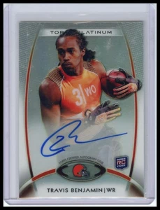 2012 Topps Platinum #166 Travis Benjamin Rookie Autographs Refractors - Picture 1 of 2