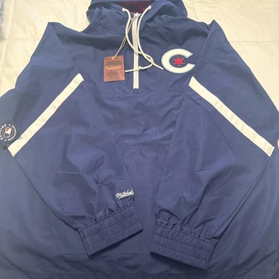 Mitchell & Ness Chicago Cubs City Connect Lightweight Anorak Jacket Men’s XL NWT - Image 1 of 4