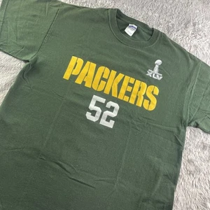 Green Bay Packers Clay Matthews Shirt Mens Large NFL Super Bowl XLV Champions - Picture 1 of 8