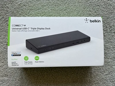 BELKIN Connect Universal USB-C Triple Display Dock 85W Power Delivery - Image 1 of 4