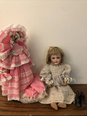 20” Bisque Doll French Tete Jameau With Composite Body W/Sunday Dress  - Image 1 of 4