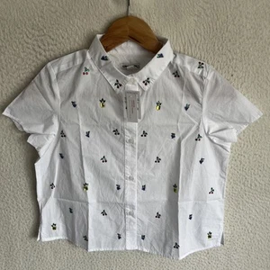 J crew crewcuts girls sequin button up shirt size 10 - Picture 1 of 8