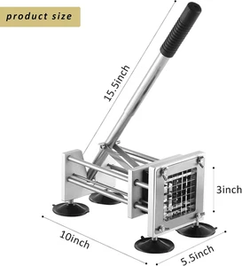 Chip Cutter Machine, Canirologas Professional Potato Chipper Stainless Steel ... - Picture 1 of 12