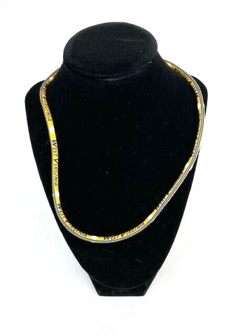 West Virginia Mountaineers Titanium Sport Necklace NIB Cover