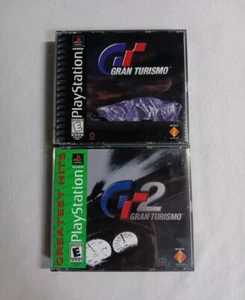 Gran Turismo 1 & 2 PS1 PlayStation 1 Complete CIB Lot - Tested ✔️ - Picture 1 of 4