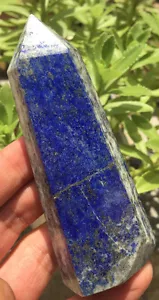 184g RARO Natural Hermoso Lapislázuli VARITA DE CRISTAL CURACIÓN PUNTO - Imagen 1 de 9