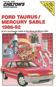 Chilton Repair & Tune-Up Guide: Ford Taurus & Mercury Sable 1986-1992. - Picture 1 of 1