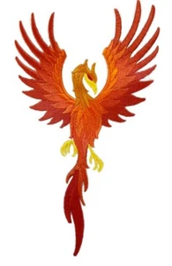 Custom Legendary Phoenix dragon Embroidery Iron On/Sew Patch [5.94" X 9.99"] - Picture 1 of 1