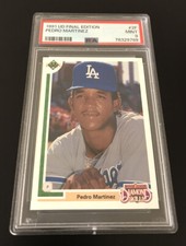 1991 UD Final Edition #2F Pedro Martinez ROOKIE CARD PSA 9 MINT Dodgers HOF