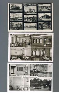 3 AK Herten-Westerholt Mehrbildkarten, Cafe Lackmann, Gaststätte Zur Krone Westf - Bild 1 von 2