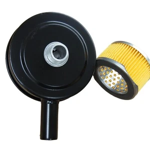 Air Compressor Intake 5" Air Filter Silencer 3/4" MPT Paper Cartridge Metal Hous - Picture 1 of 3