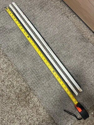 Chevrolet LUV 1977 1978 1979 1970s Pair WHITE exterior Door Window trim OEM - Image 1 of 4