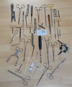 Surgical Instrument Lot - Forceps, Clamps, Codman V. Mueller Jarit Ruggles ETC. - Picture 1 of 12