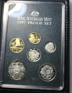 1997 SIR CHARLES KINGSFORD SMITH 6 COIN PROOF SET IN FOLDER WITH OUTER BOX - Picture 1 of 12