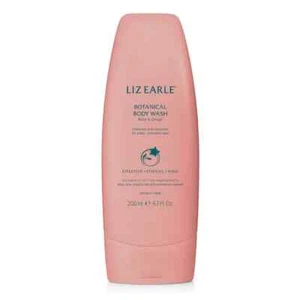 LIZ EARLE 🦋 Rose And Ginger Botanical Body Wash Shower Gel 200ML & Bag NEW - Picture 1 of 3